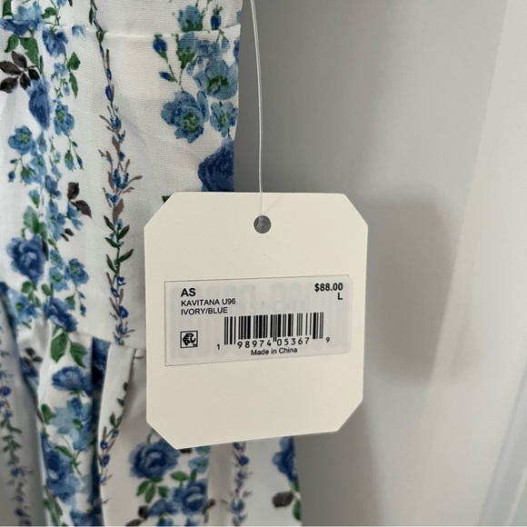 NEW Altar’d State Blue Floral Cotton Maxi Dress Size Large Available NWT - Picture 7 of 10